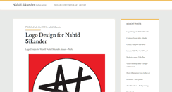 Desktop Screenshot of nahidsikander.com