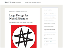 Tablet Screenshot of nahidsikander.com